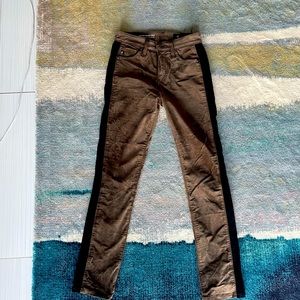 AG velvet jeans.